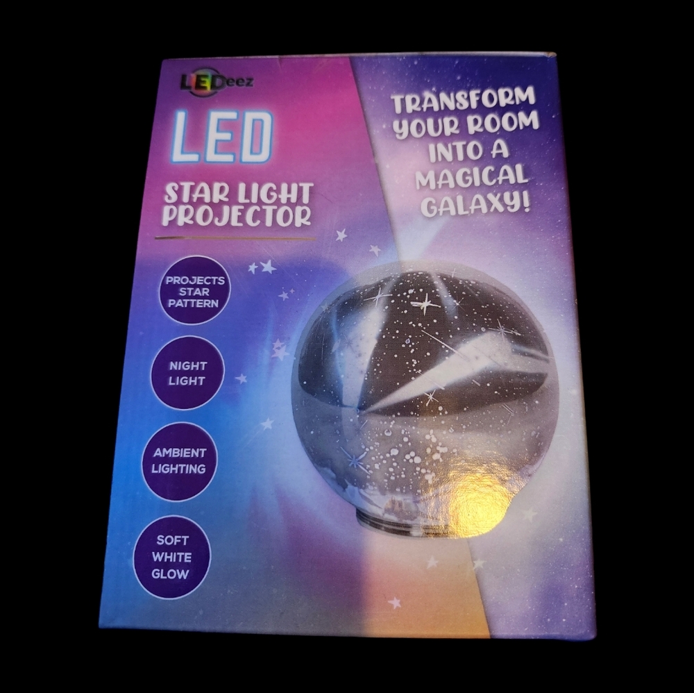Star Light Projector LED Transform Any Room into A Magical Galaxy NIB